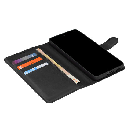 Case for Samsung Galaxy A27 5G, Techsuit, Leather Folio, Black