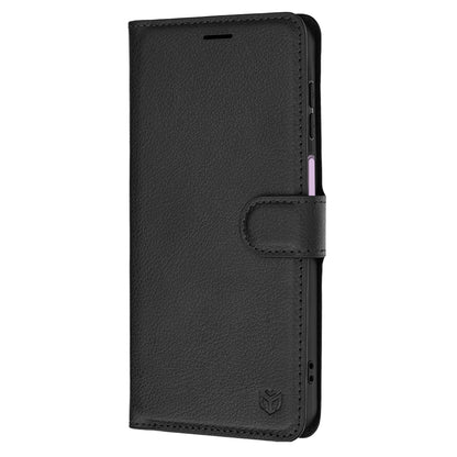 Case for Samsung Galaxy A27 5G, Techsuit, Leather Folio, Black