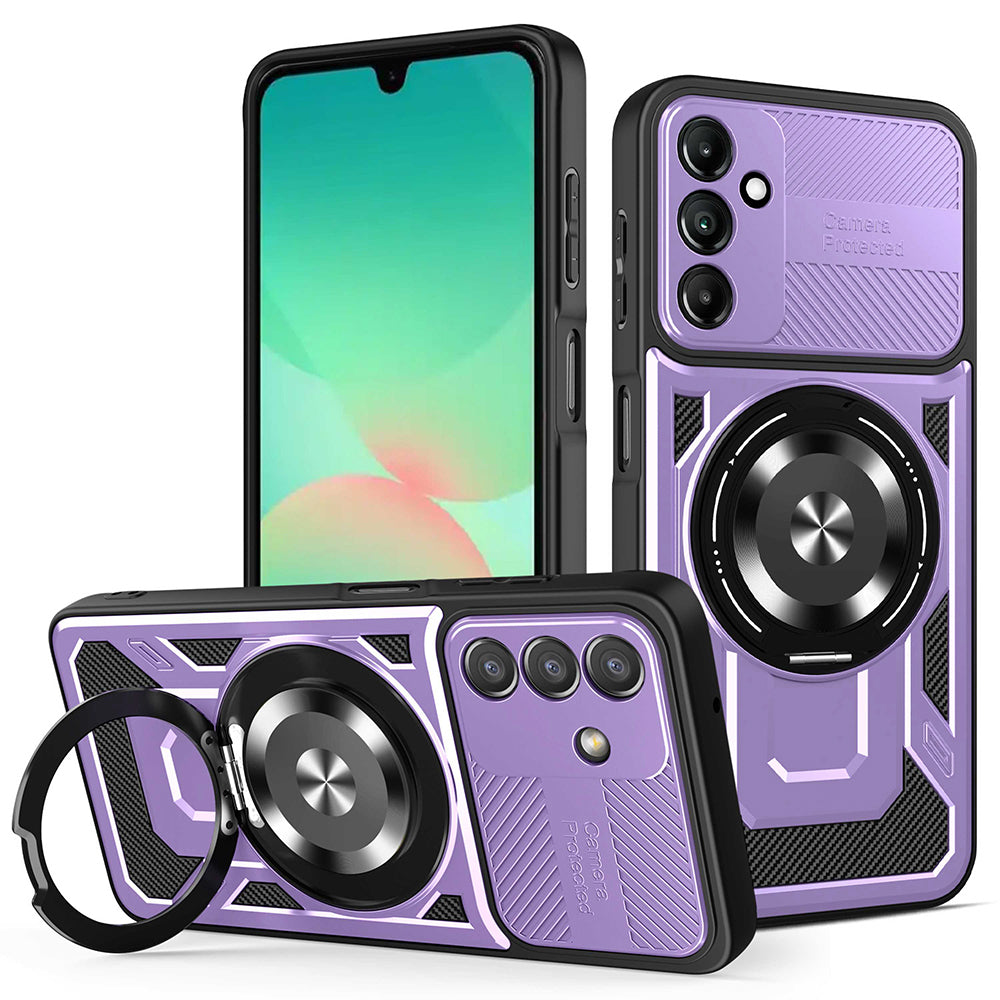 Case for Samsung Galaxy A27 5G, Techsuit, RuggedCam, Purple