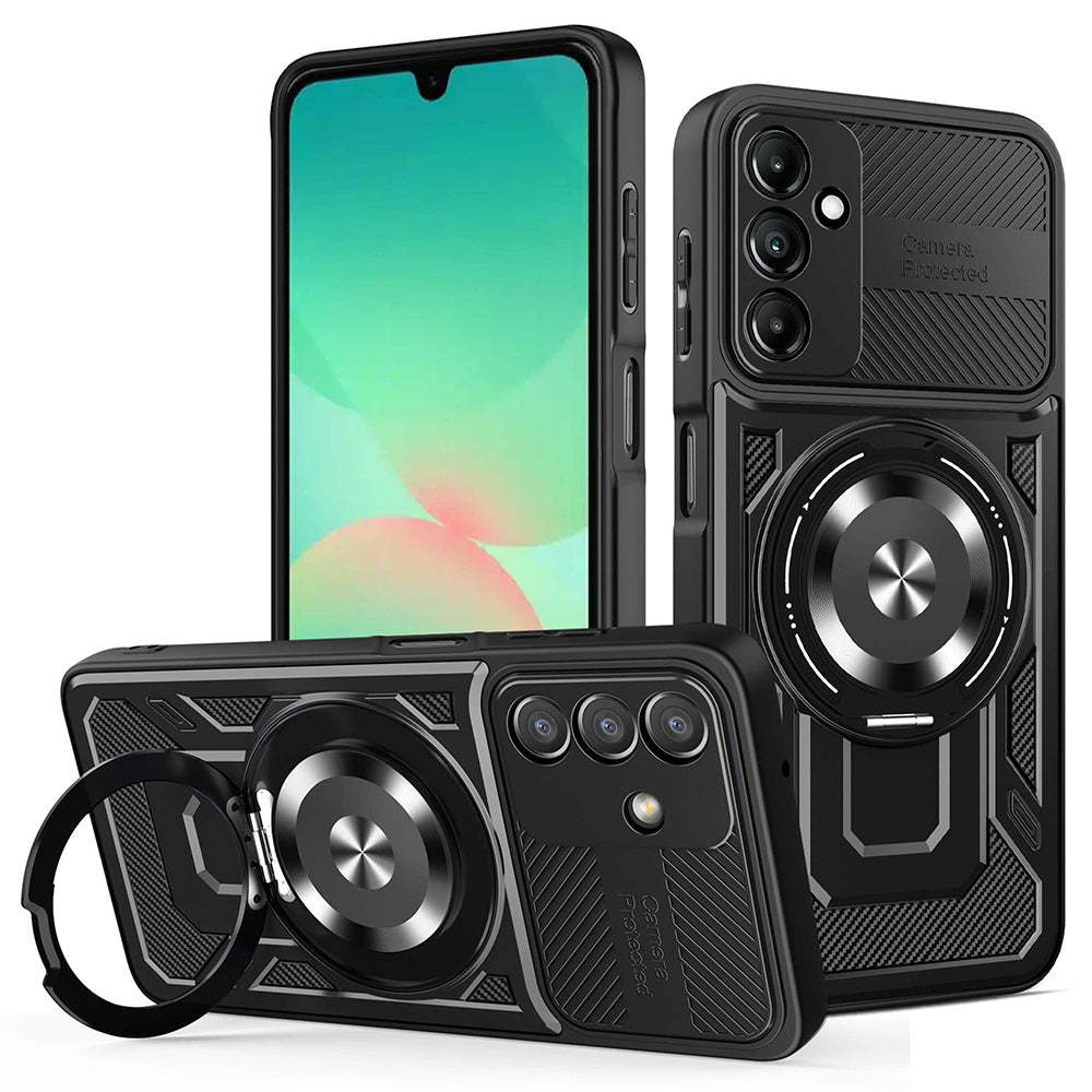 Case for Samsung Galaxy A27 5G, Techsuit, RuggedCam, Black