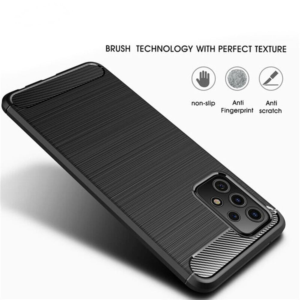 Case for Samsung Galaxy A32 5G A326, Techsuit, Carbon, Black