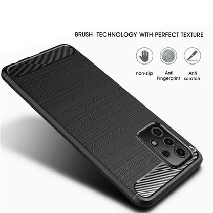 Case for Samsung Galaxy A32 5G A326, Techsuit, Carbon, Black