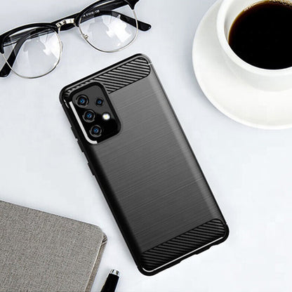 Case for Samsung Galaxy A32 5G A326, Techsuit, Carbon, Black