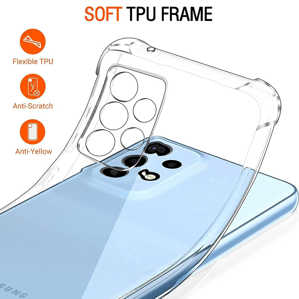 Case for Samsung Galaxy A33 5G A336, Techsuit, Shockproof Clear, Transparent
