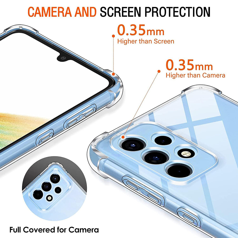 Case for Samsung Galaxy A33 5G A336, Techsuit, Shockproof Clear, Transparent