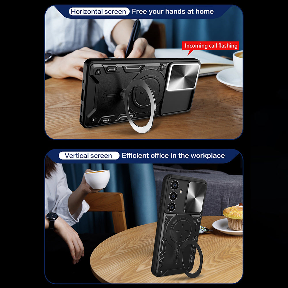 Case for Samsung Galaxy A34 A346, Techsuit, CamGuard Pro, Black
