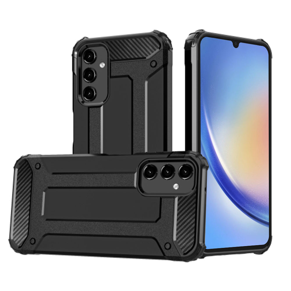 Case for Samsung Galaxy A34 A346, Techsuit, Hybrid Armor, Black