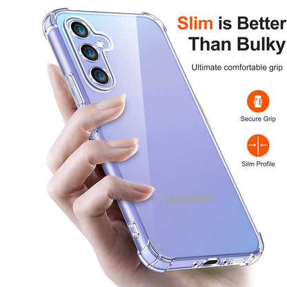Case for Samsung Galaxy A34 A346, Techsuit, Shockproof Clear, Transparent