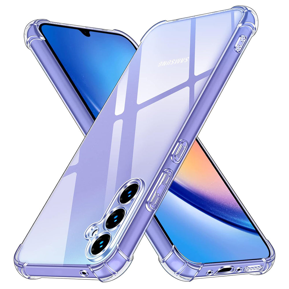 Case for Samsung Galaxy A34 A346, Techsuit, Shockproof Clear, Transparent