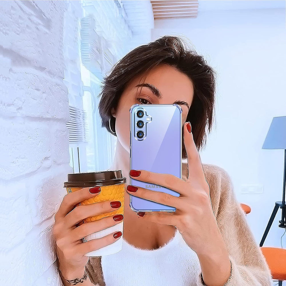 Case for Samsung Galaxy A34 A346, Techsuit, Shockproof Clear, Transparent