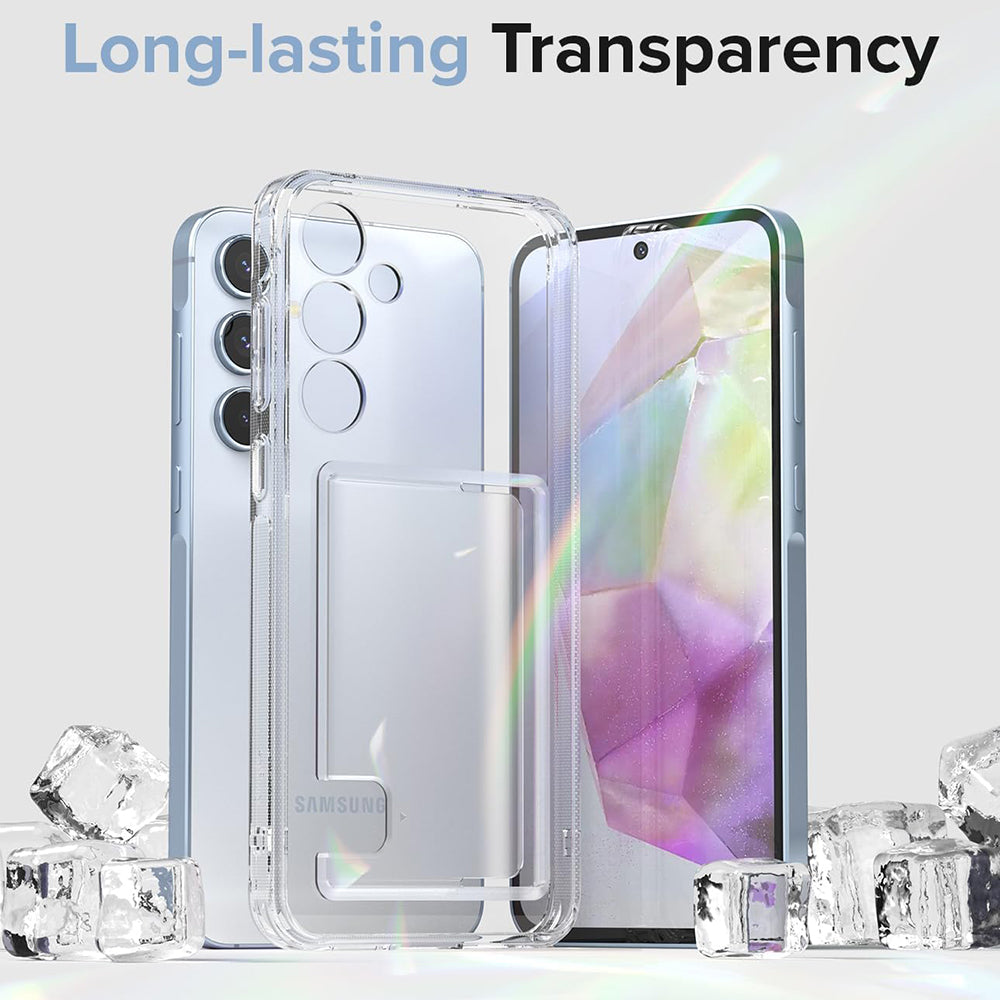 Case for Samsung Galaxy A35 5G A356, Ringke, Fusion Card, Transparent