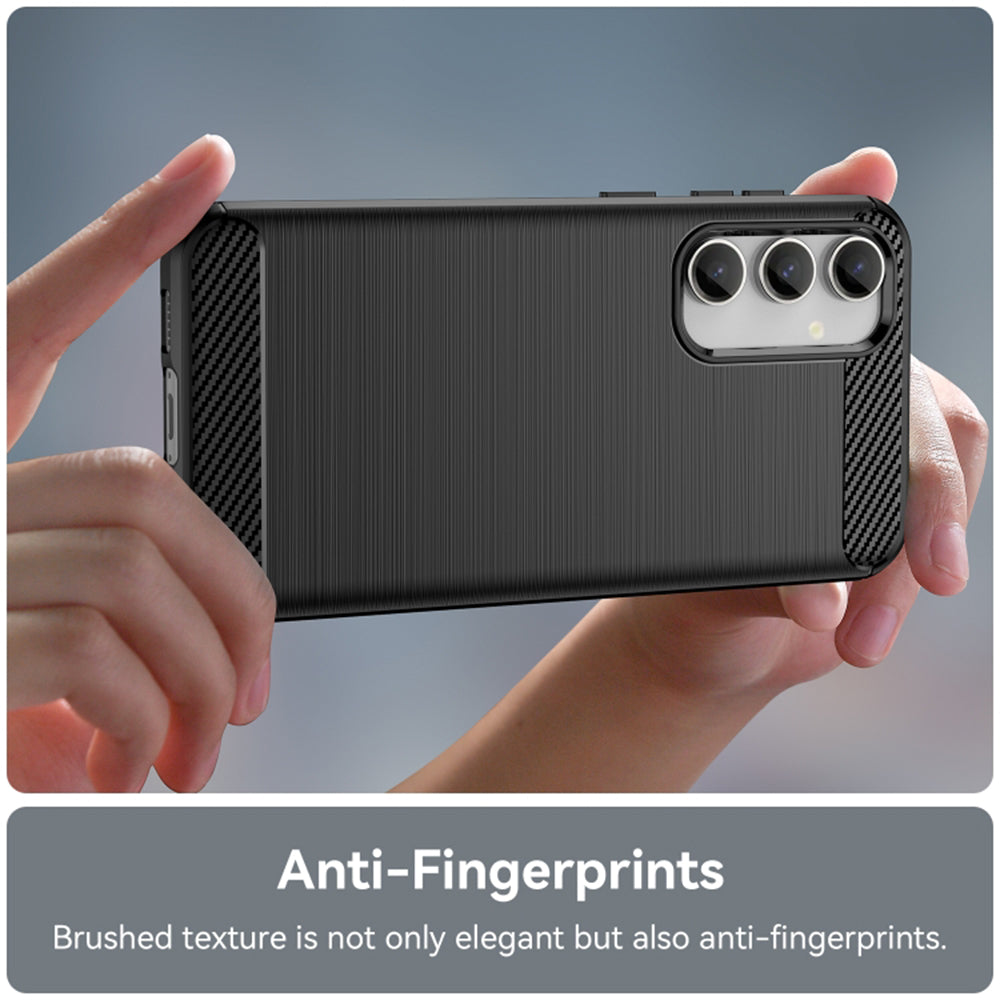 Case for Samsung Galaxy A35 5G A356, Techsuit, Carbon, Black