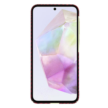 Case for Samsung Galaxy A35 5G A356, Techsuit, Carbonite FiberShell, Red