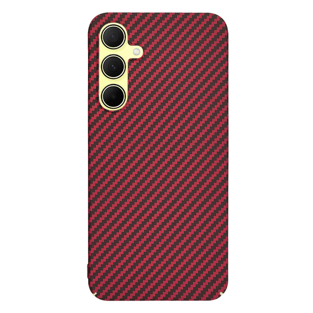Case for Samsung Galaxy A35 5G A356, Techsuit, Carbonite FiberShell, Red