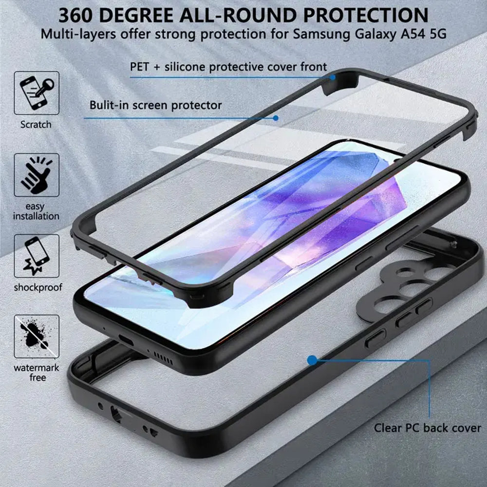 Case for Samsung Galaxy A35 5G A356, Techsuit, ColorVerse 360, Blue