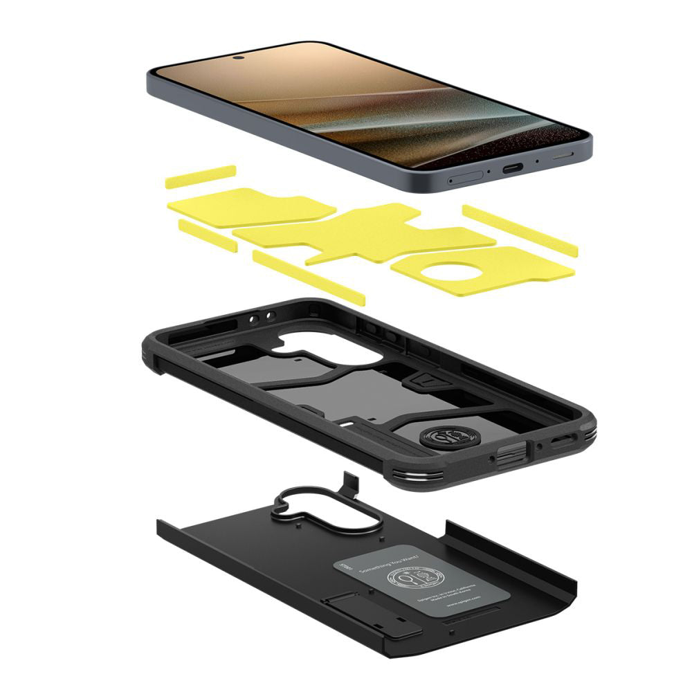Case for Samsung Galaxy A36 A366, Spigen, Tough Armor, Black