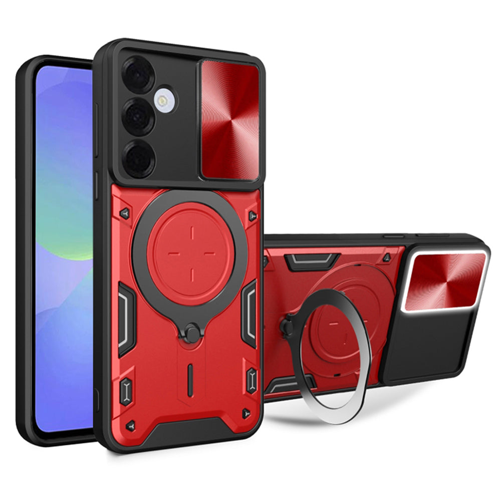 Case for Samsung Galaxy A36 A366, Techsuit, CamGuard Pro, Red