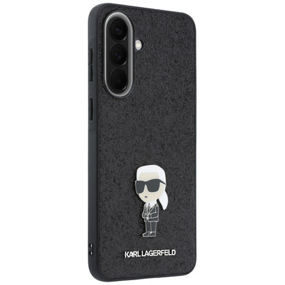 Case for Samsung Galaxy A37 5G, Karl Lagerfeld, Glitter Fixed Ikonik Karl, Black
