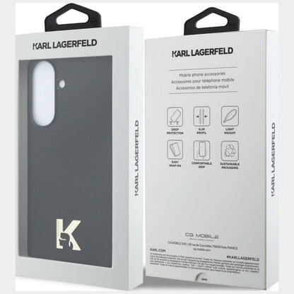 Case for Samsung Galaxy A37 5G, Karl Lagerfeld, Karl Head Logo, Black