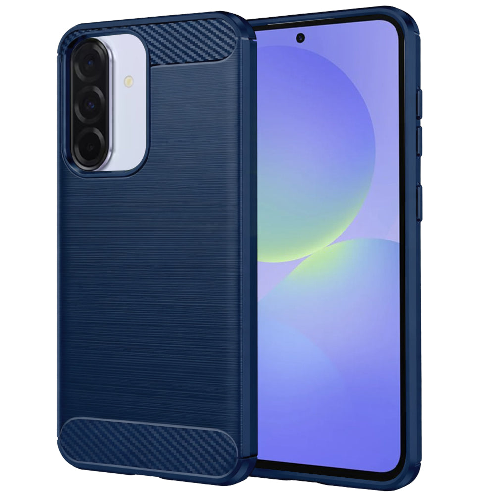 Case for Samsung Galaxy A37 5G, Techsuit, Carbon, Blue