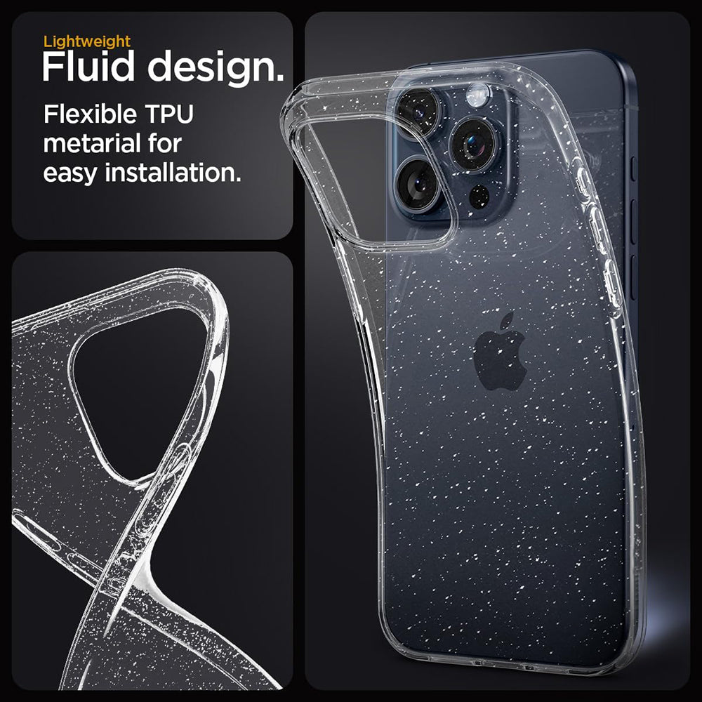 Case for Samsung Galaxy A37 5G, Techsuit, SparkleSkin, Transparent