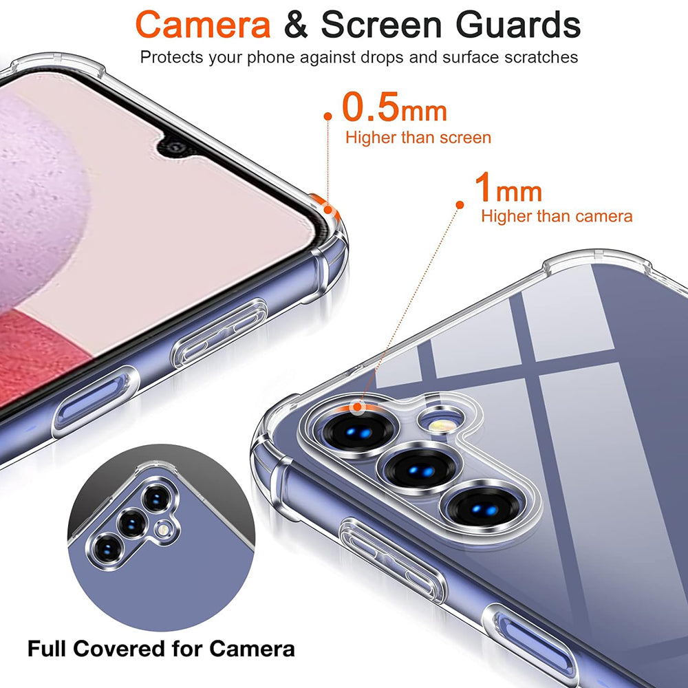 Case for Samsung Galaxy A40 A405, Techsuit, Shockproof Clear, Transparent