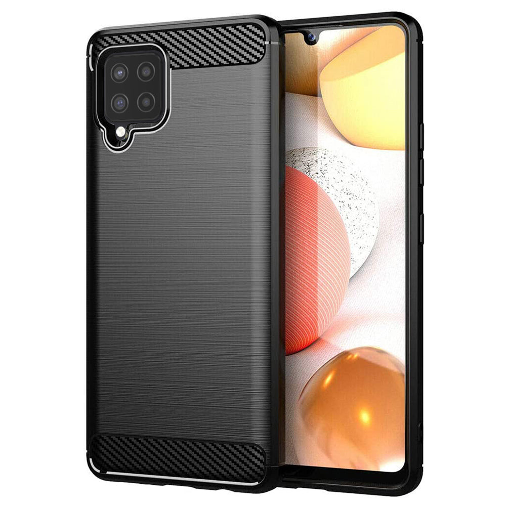 Case for Samsung Galaxy A42 5G A426, Techsuit, Carbon, Black