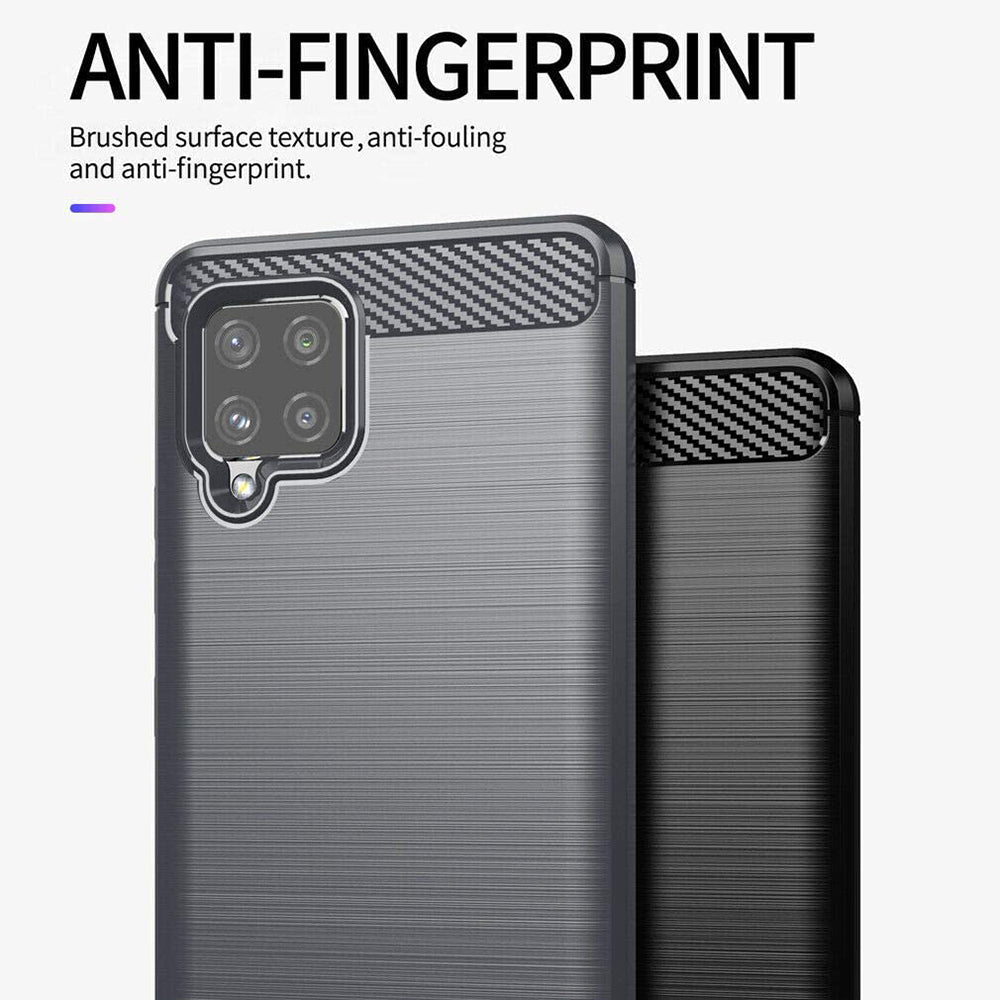 Case for Samsung Galaxy A42 5G A426, Techsuit, Carbon, Black