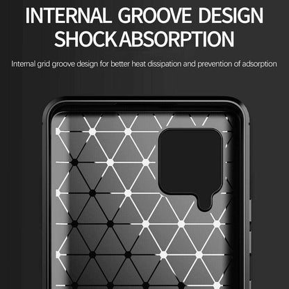 Case for Samsung Galaxy A42 5G A426, Techsuit, Carbon, Black
