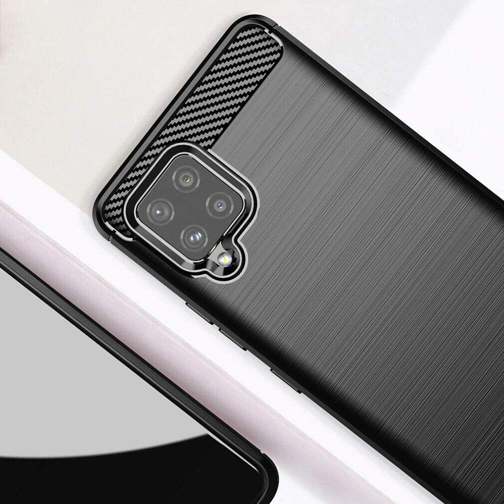 Case for Samsung Galaxy A42 5G A426, Techsuit, Carbon, Black