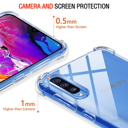 Case for Samsung Galaxy A50s A507 / A30s A307 / A50 A505, Techsuit, Shockproof Clear, Transparent