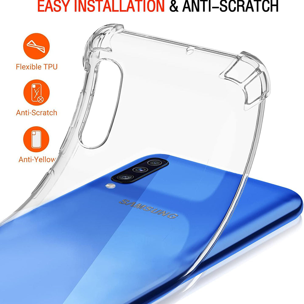 Case for Samsung Galaxy A50s A507 / A30s A307 / A50 A505, Techsuit, Shockproof Clear, Transparent