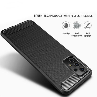Case for Samsung Galaxy A52s 5G A528 / A52 5G A526 / A52 A525, Techsuit, Carbon, Black