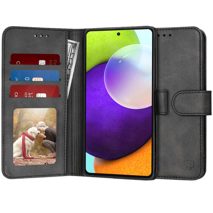 Case for Samsung Galaxy A52s 5G A528 / A52 5G A526 / A52 A525, Techsuit, Diary Book, Black
