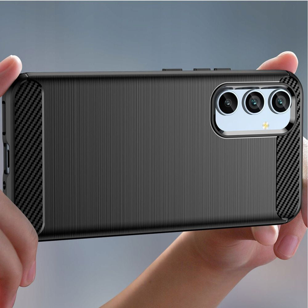 Case for Samsung Galaxy A54 A546, Techsuit, Carbon, Black