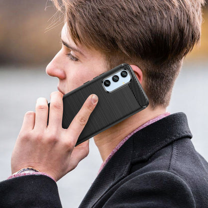 Case for Samsung Galaxy A54 A546, Techsuit, Carbon, Black