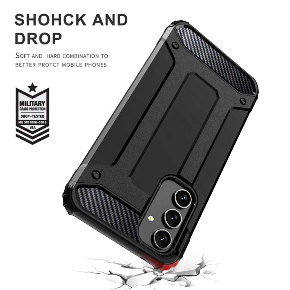 Case for Samsung Galaxy A54 A546, Techsuit, Hybrid Armor, Black