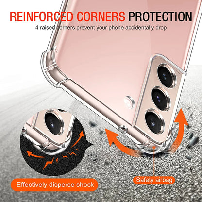 Case for Samsung Galaxy A54 A546, Techsuit, Shockproof Clear, Transparent