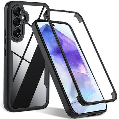 Case for Samsung Galaxy A55 5G A556, Techsuit, ColorVerse 360, Black