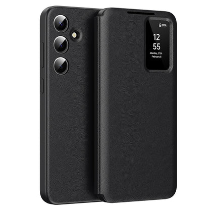 Case for Samsung Galaxy A56 A566, Techsuit, SmartView, Black