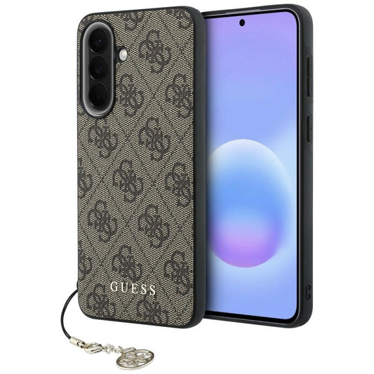 Case for Samsung Galaxy A57 5G, Guess, 4G Classic Logo Charm, Brown