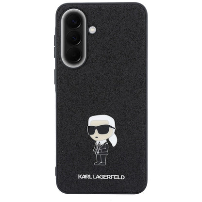 Case for Samsung Galaxy A57 5G, Karl Lagerfeld, Glitter Fixed Ikonik Karl, Black