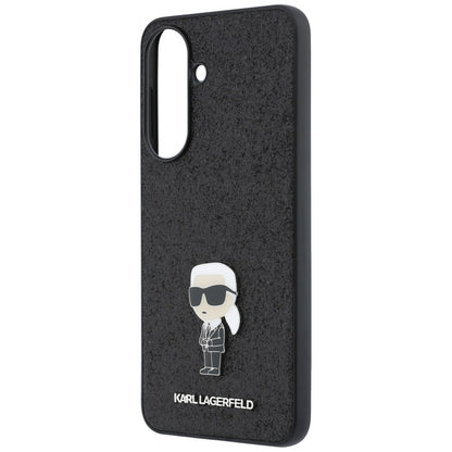 Case for Samsung Galaxy A57 5G, Karl Lagerfeld, Glitter Fixed Ikonik Karl, Black