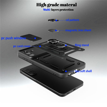 Case for Samsung Galaxy A57 5G, Techsuit, CamShield, Gold