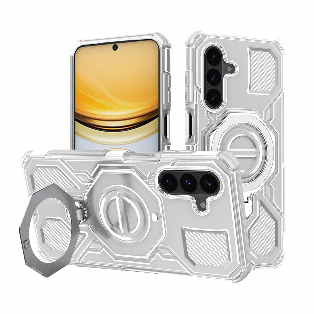 Case for Samsung Galaxy A57 5G, Techsuit, Carbon Shield Pro, White