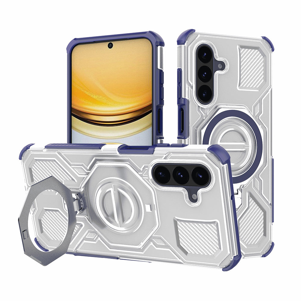 Case for Samsung Galaxy A57 5G, Techsuit, Carbon Shield Pro, Blue