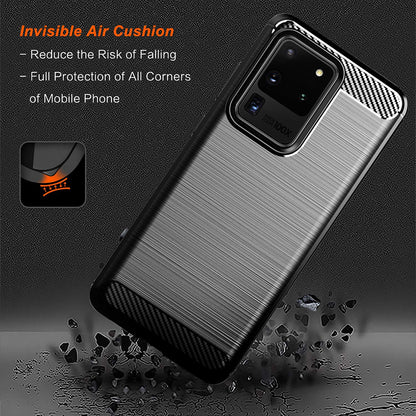 Case for Samsung Galaxy S20 Ultra 5G G988 / S20 Ultra G988, Techsuit, Carbon, Black