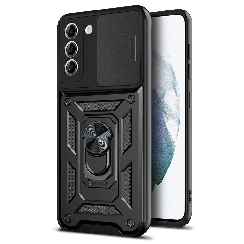 Case for Samsung Galaxy S21+ 5G G996, Techsuit, CamShield, Black