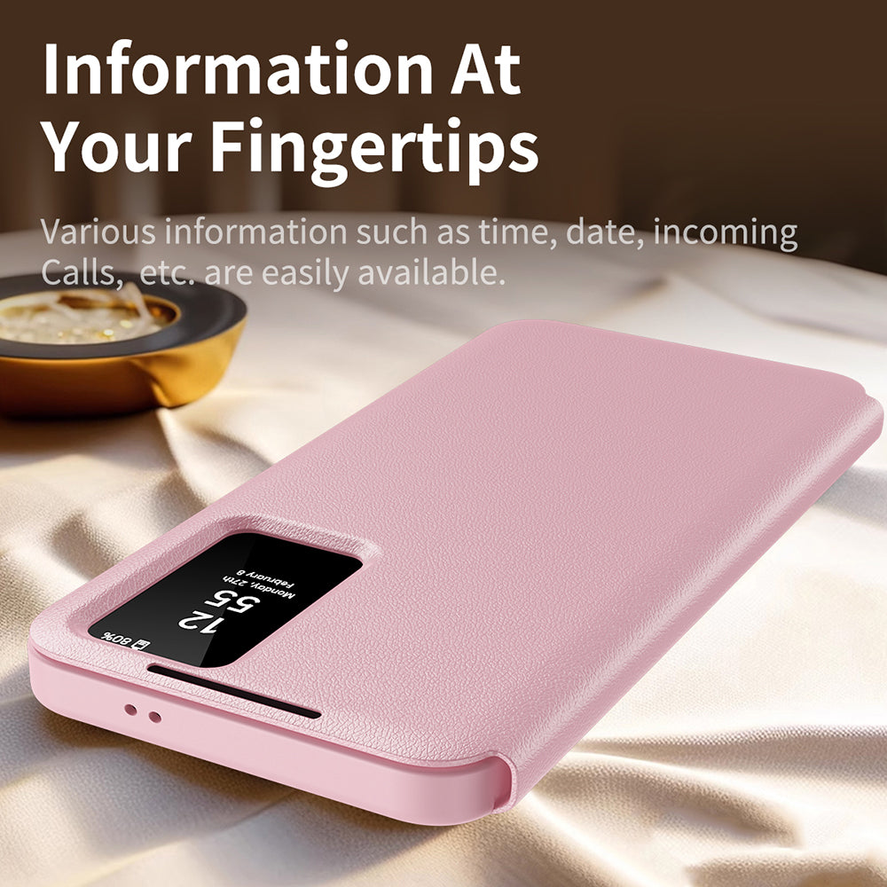 Case for Samsung Galaxy S22 Ultra 5G S908, Techsuit, SmartView, Pink