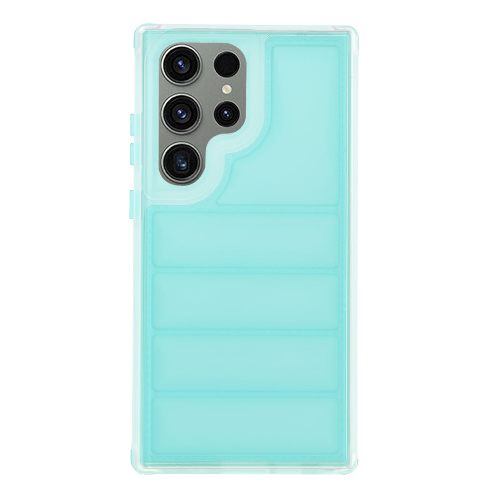 Case for Samsung Galaxy S23 FE S711, Techsuit, Wave Shield, Turquoise